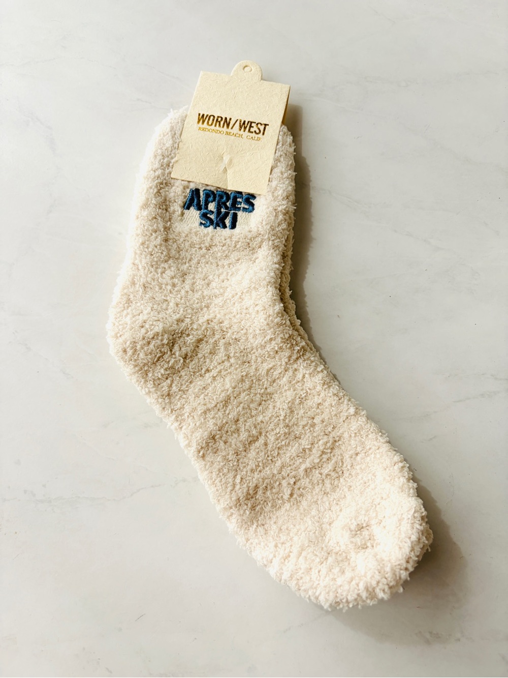 NWT Anthropologie Worn/West Icon Embroidered Crew Socks Apres Ski